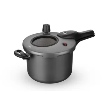 Panela de Pressão Antiaderente Fechamento Externo 4500ml com Visor Grafite - MTA