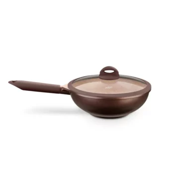 Panela Wok Belga Cerâmic-Flon 28cm 3800ml - MTA