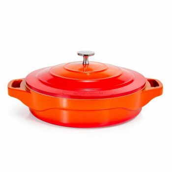 Frigideira/Caçarola Le Cook Premier Orange 24cm 2,4L C/ Tampa