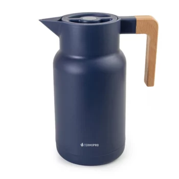 Garrafa Termica Wood Fashion Azul 1L - Termopro Glass