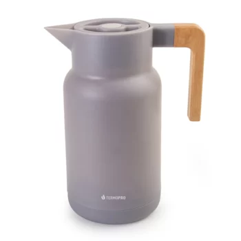 Garrafa Termica Wood Fashion Cinza 1L - Termopro Glass
