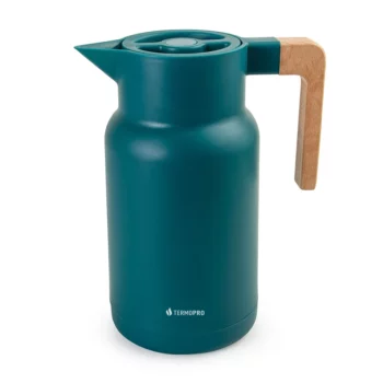 Garrafa Termica Wood Fashion Verde 1L - Termopro Glass