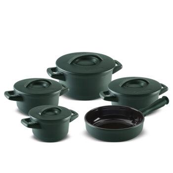 Jogo De Panelas De Cerâmica Ceraflame Duo+ (Smart) 5 peças - Matte